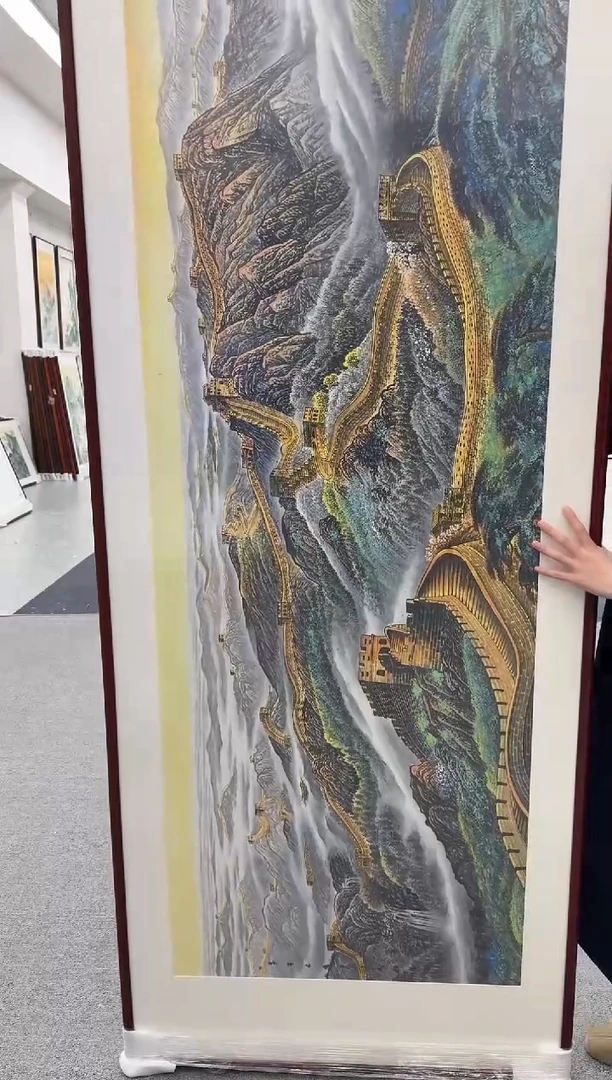 国画万里长城 219*88