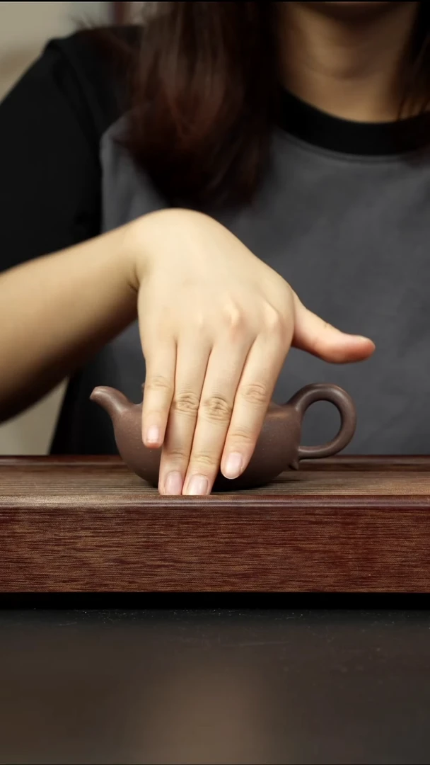 紫砂茶壶青段 仿古 无截图