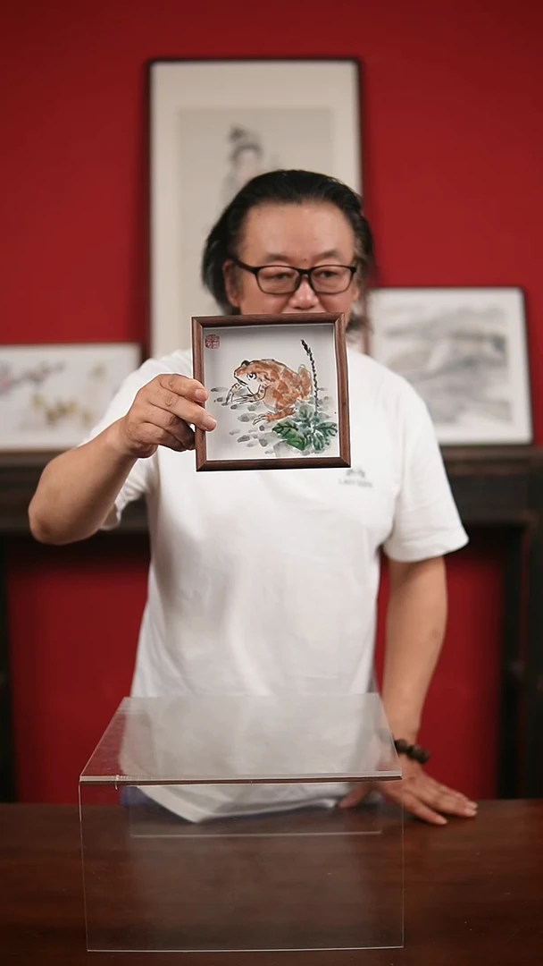 国画手写手绘-6寸摆台