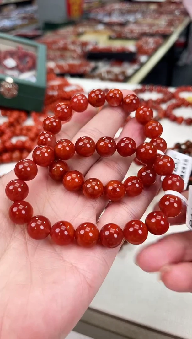 南红玛瑙瓦西手串11+未镶嵌（多样式发其一）