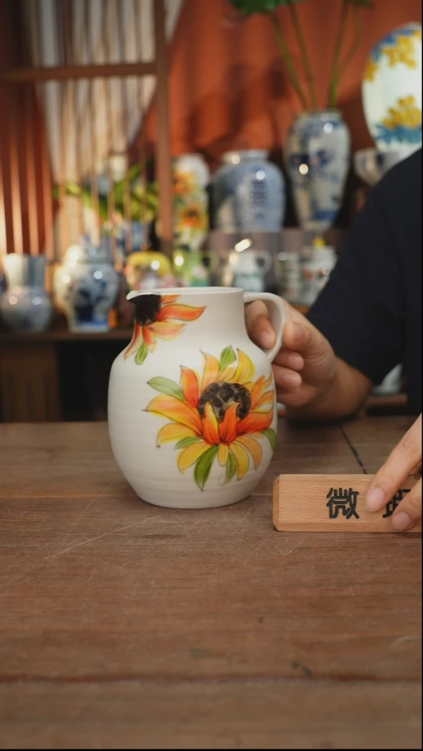 瓷片【简家甄选】景德镇设计师釉下手绘陶瓷餐具