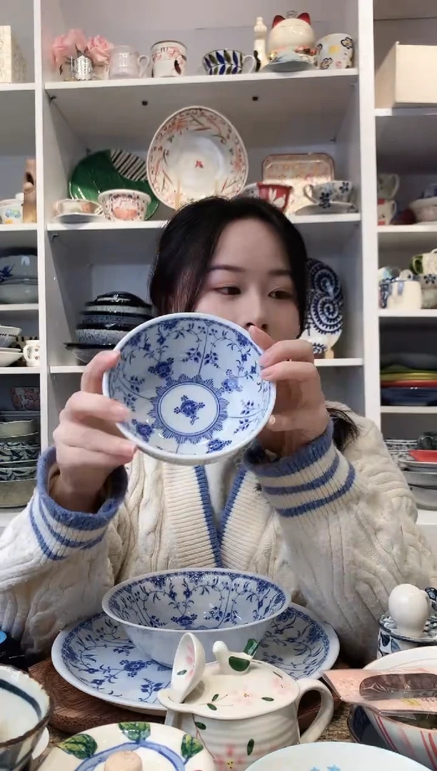 陶瓷【清仓】bloom青花饭碗13cm