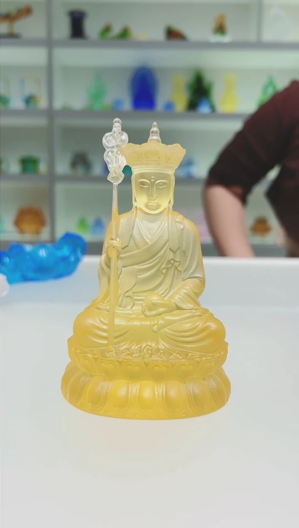琉璃手工艺品S****胤古法琉璃地藏