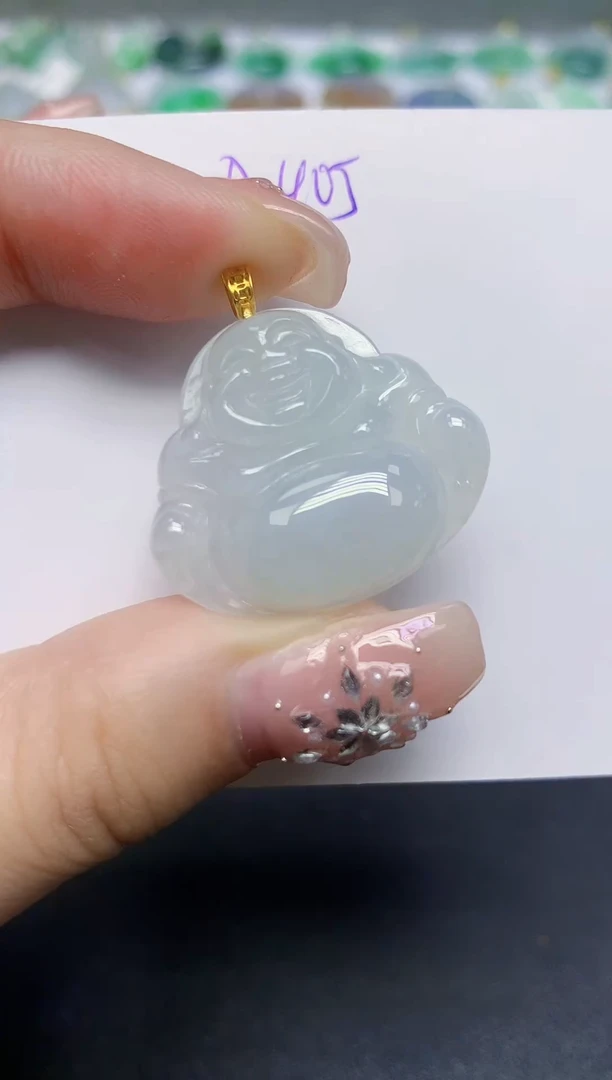 颈饰未镶嵌翡翠天然缅甸翡翠A货翡翠百元以上9元证书费自理