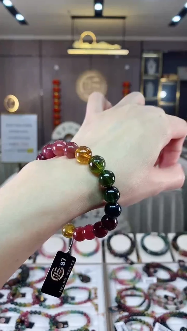 【闪购商品】碧玺单圈手串10mm+未镶嵌（多样性发一条）hon