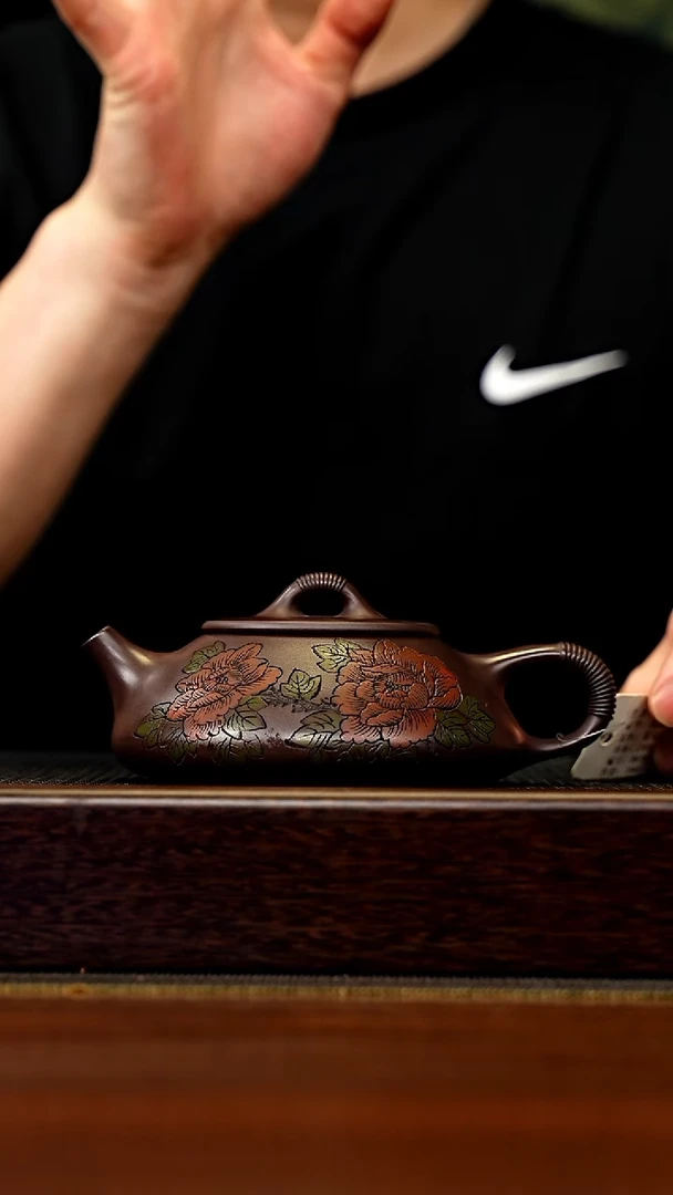 茶壶紫砂宜兴原矿 手工 紫砂壶容量240CC