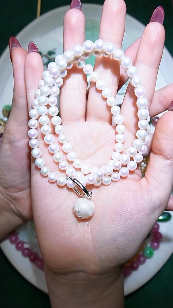 项链未镶嵌淡水珍珠张****C东珠项链