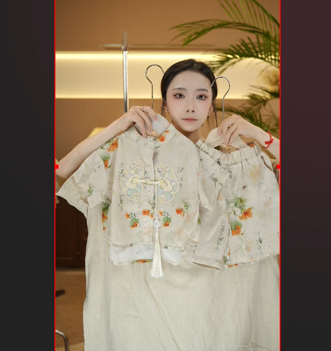 2025夏季新中式新款小众中国风中式气质印花设计师国潮汉服18781