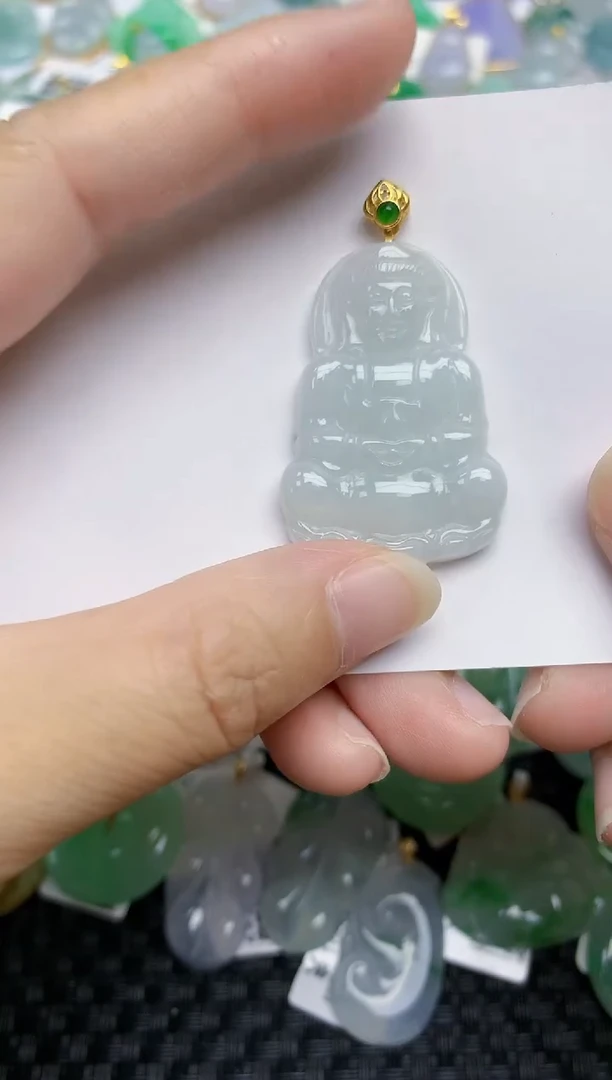 翡翠未镶嵌颈饰天然A货翡翠