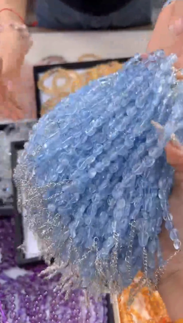 【闪购商品】海蓝宝石手链合金186/多样性发其一/7+