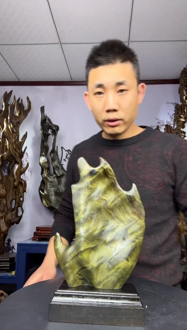 金丝楠木雕款战**奇金丝楠木工艺品摆件