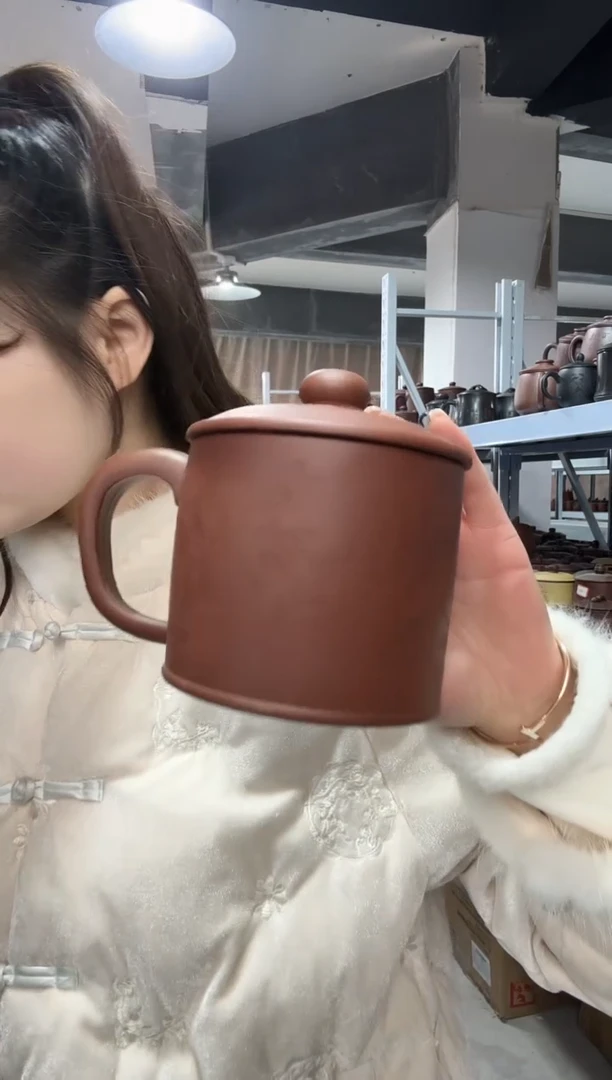 【闪购商品】紫砂盖杯紫砂盖杯山水