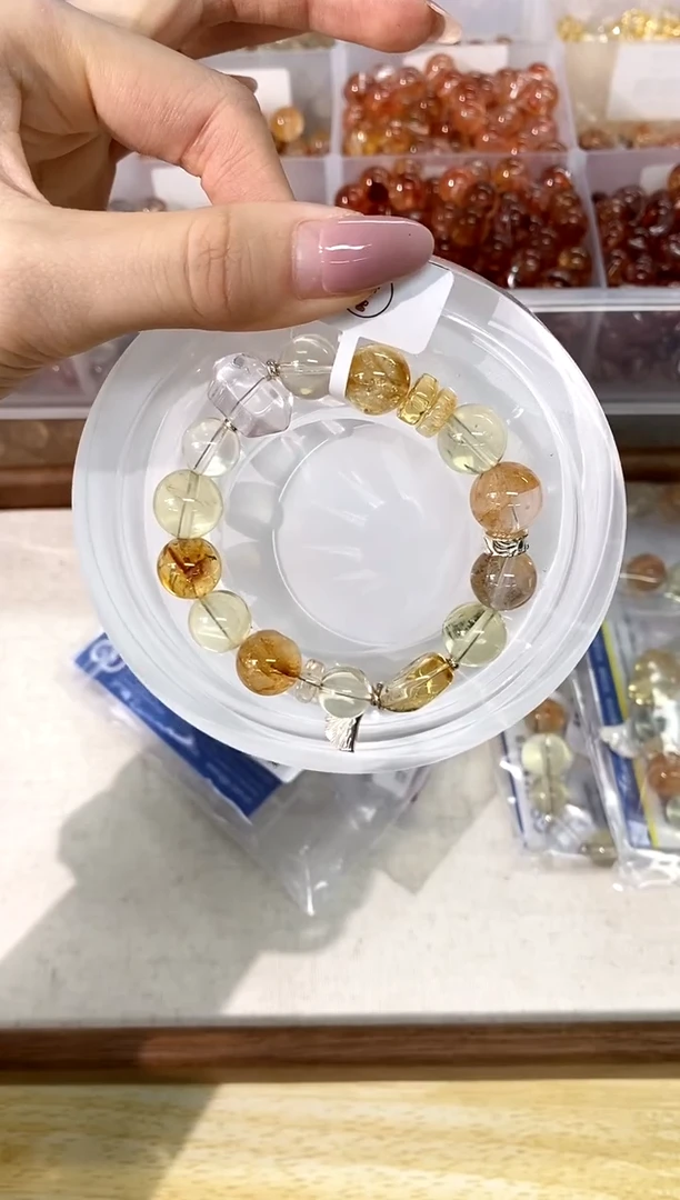 未镶嵌手链水晶招财多样性发其一