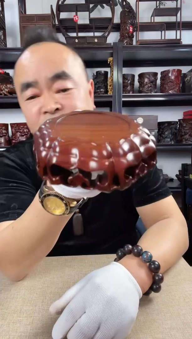 木老李红木工艺品450瑕疵