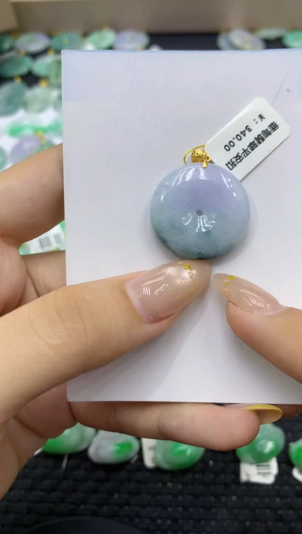 颈饰未镶嵌翡翠天然缅甸翡翠A货