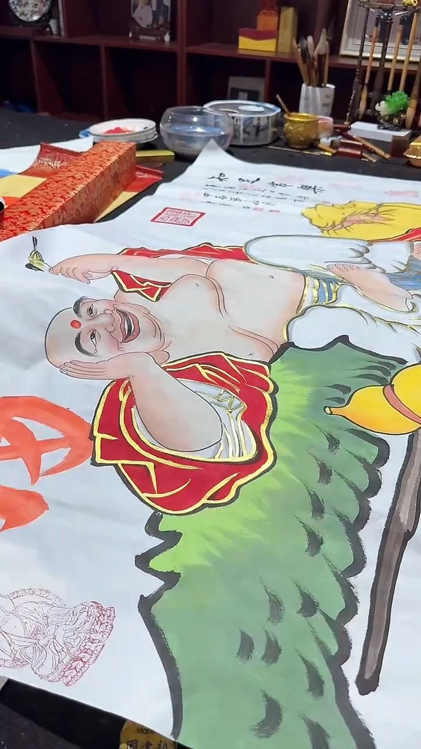 国画李东峰国画人物画