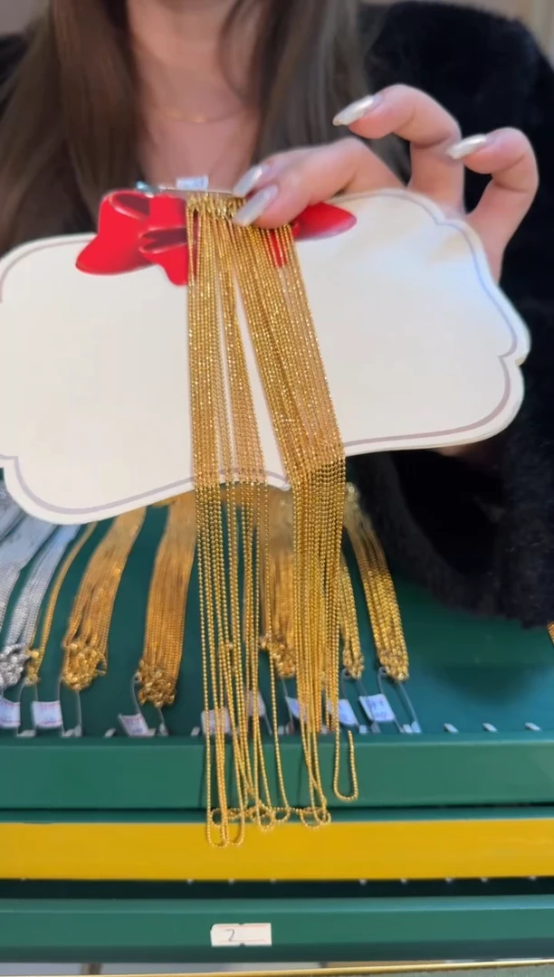 50cm固定不可调节切面珠珠链1.92g（多样性发货）