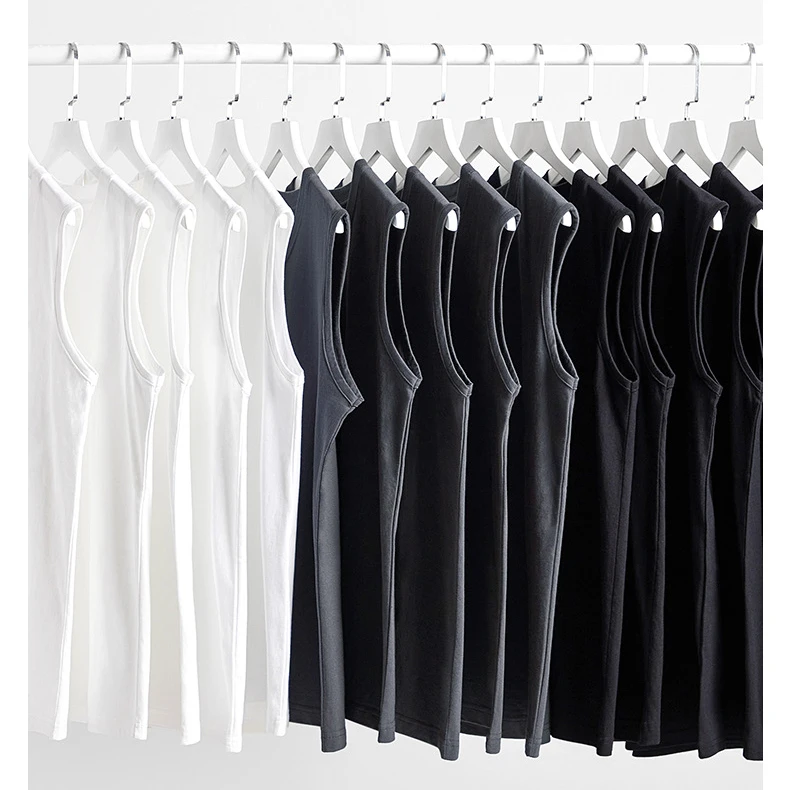 230g纯棉全棉坎肩背心马甲夏季无袖纯棉背心官方正版纯棉男背心