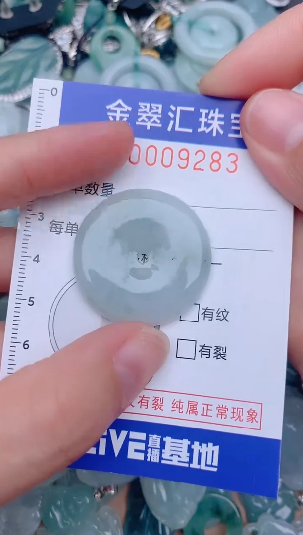 翡翠未镶嵌颈饰9283....