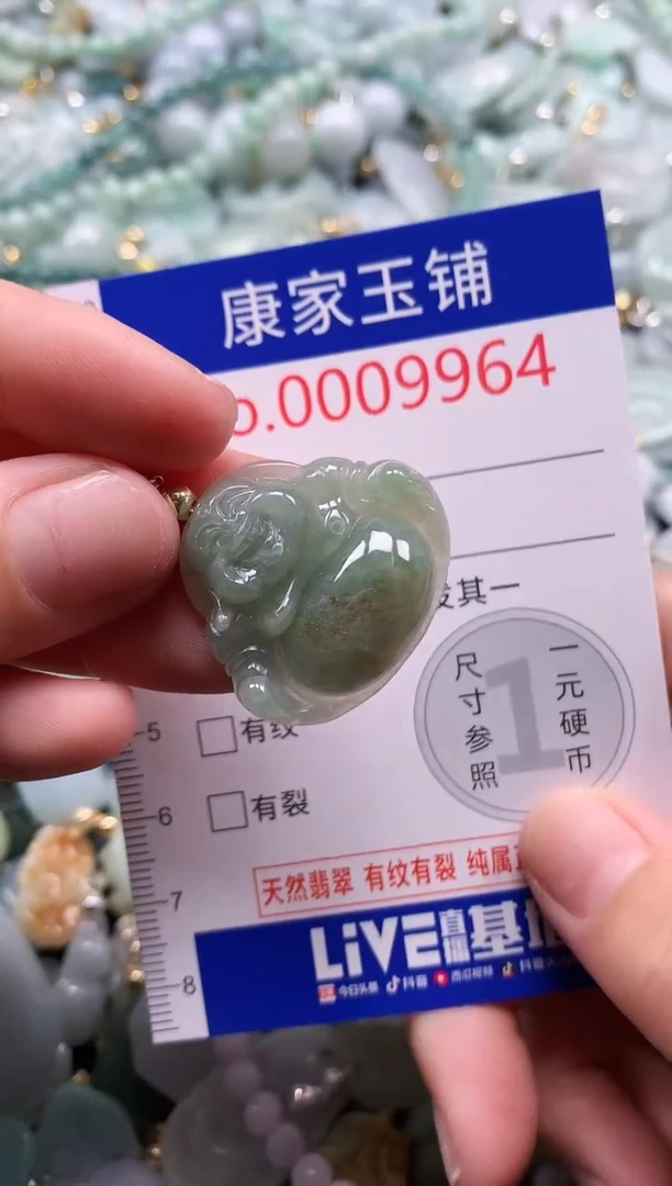 翡翠未镶嵌吊坠(不含链)9964