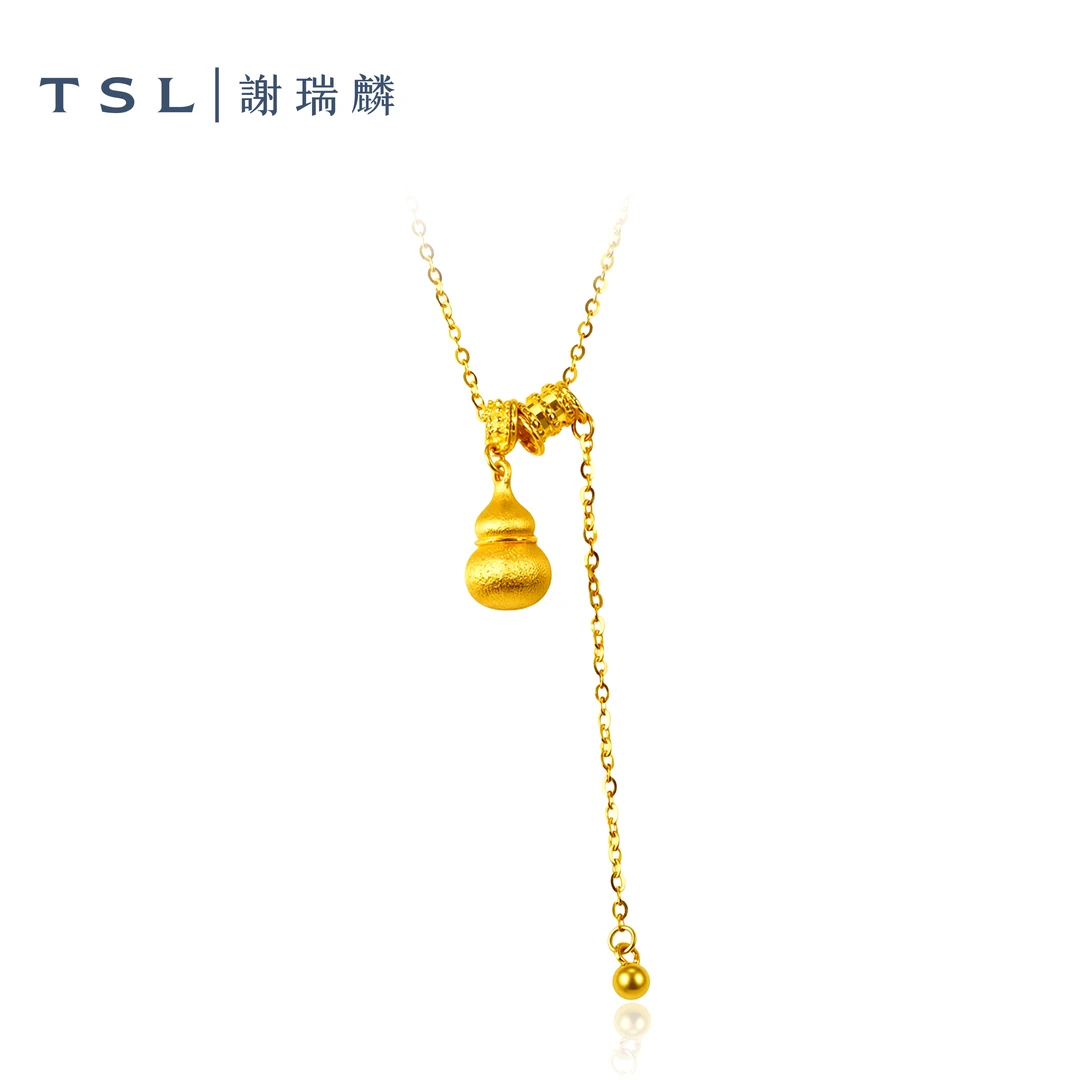 TSL/谢瑞麟福禄永驻足金5G葫芦套链