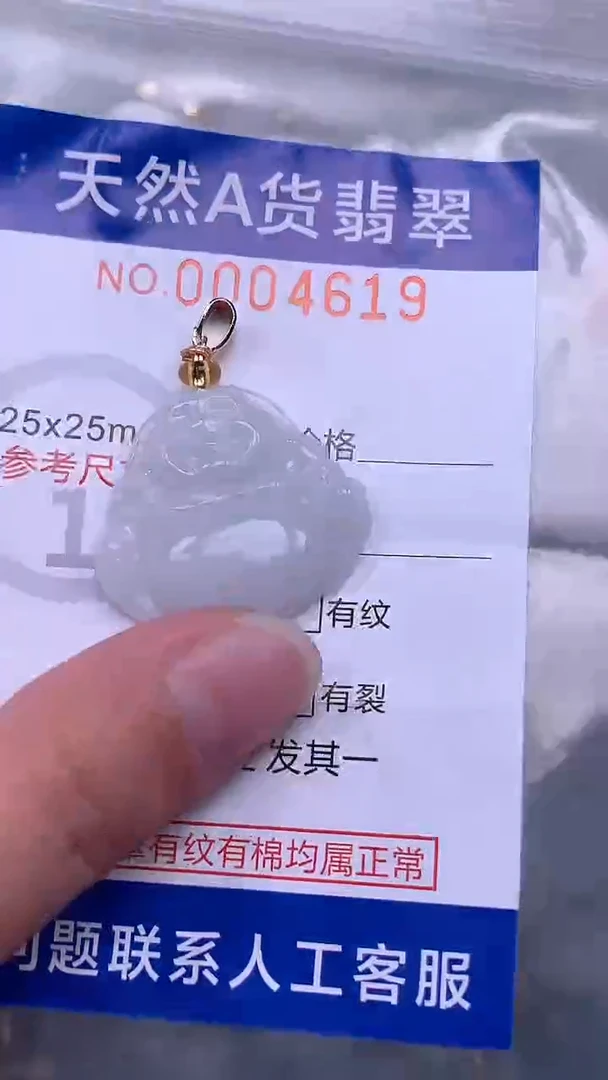 翡翠未镶嵌吊坠(不含链)1