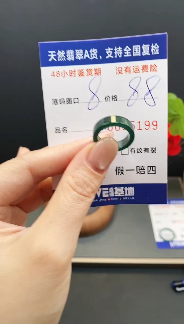 未镶嵌戒指翡翠5199