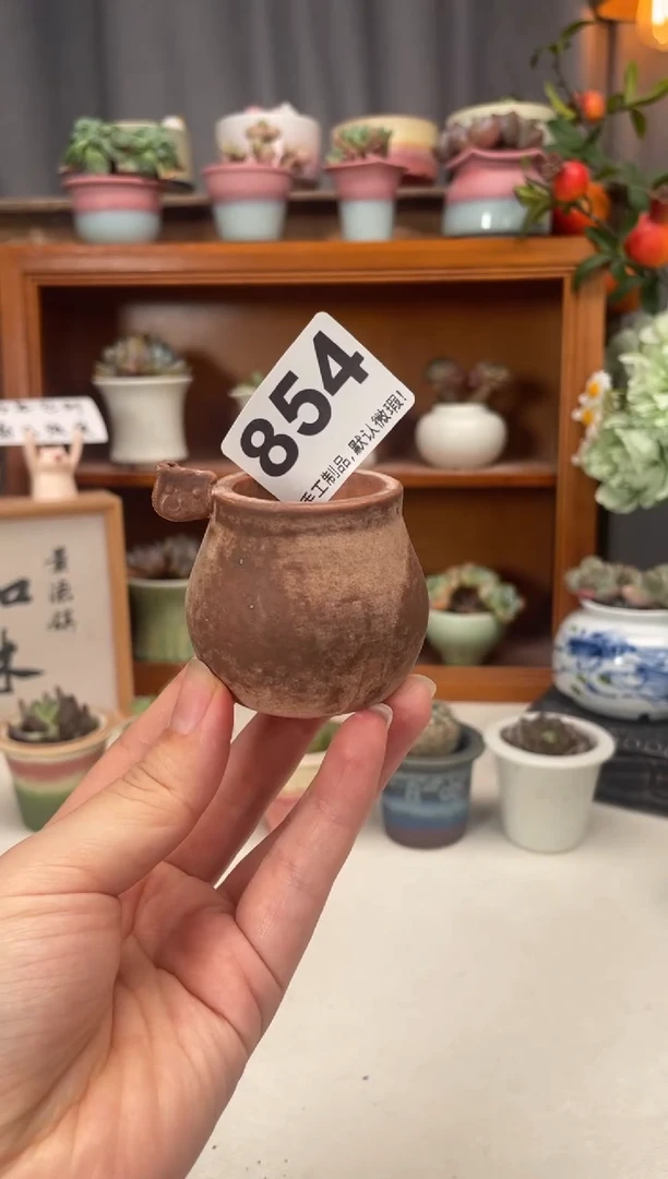 瓷片854知木小芳花盆