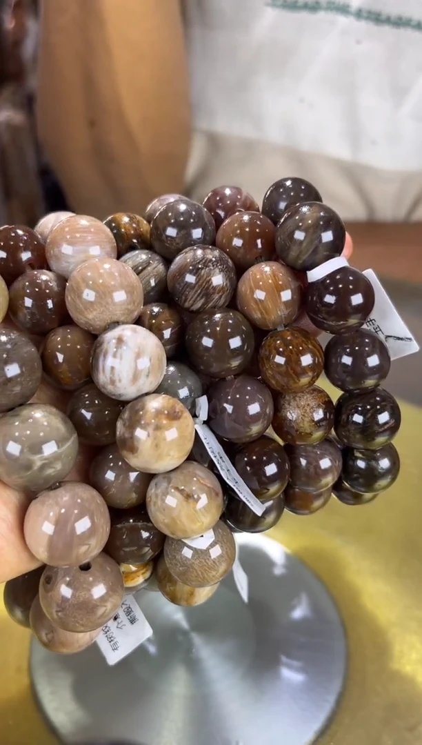 未镶嵌珠宝奇石硅化玉缅甸天然树化玉精品摆件