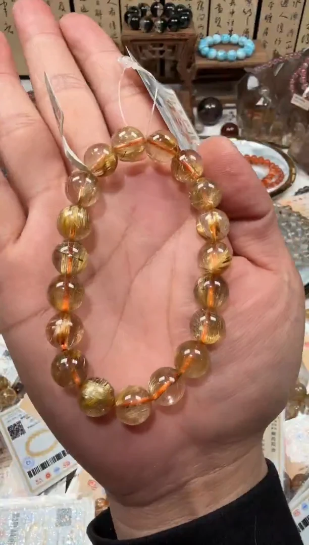 未镶嵌手串水晶SJ-558金发晶