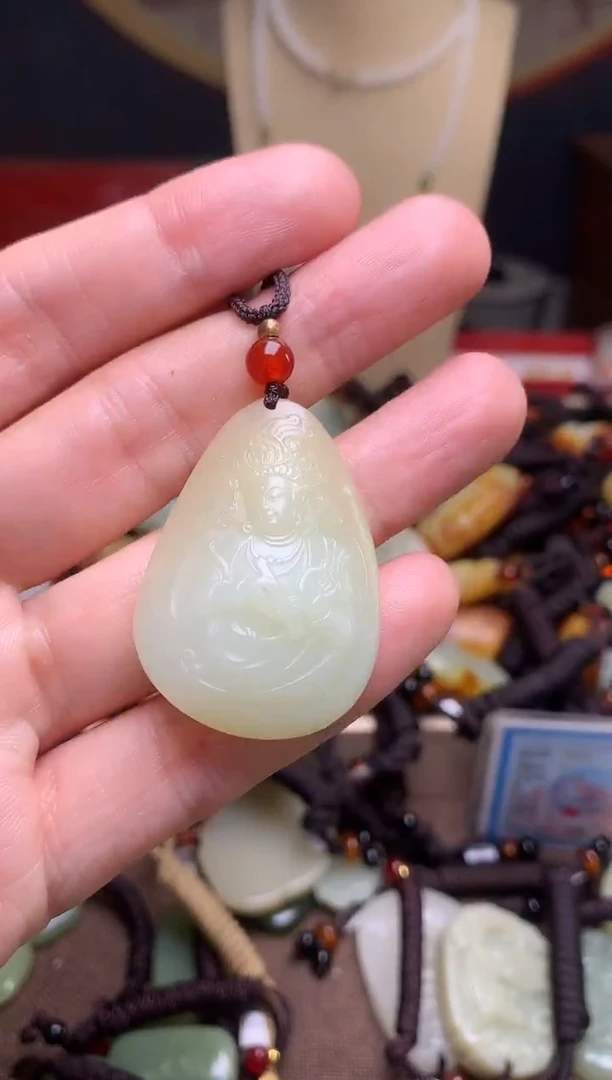 颈饰未镶嵌和田玉新疆料青海料清水和田玉吊坠