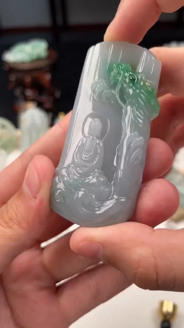 【闪购商品】翡翠吊坠(不含链)未镶嵌天然缅甸A货翡翠吊坠