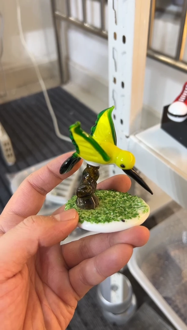 手工艺品琉璃树枝鸟