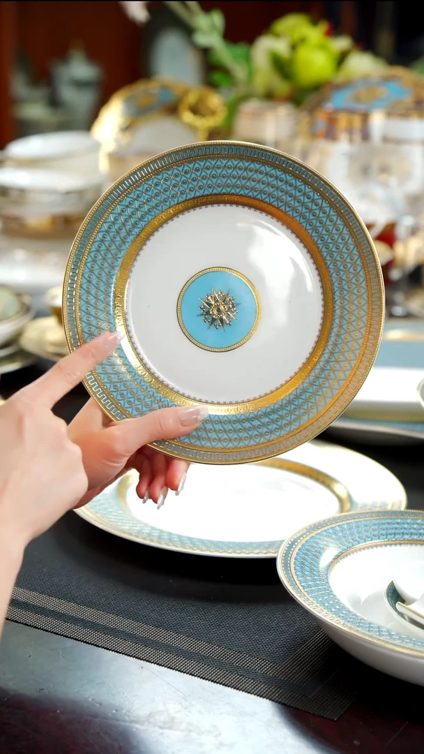 瓷片8英寸平盘1个