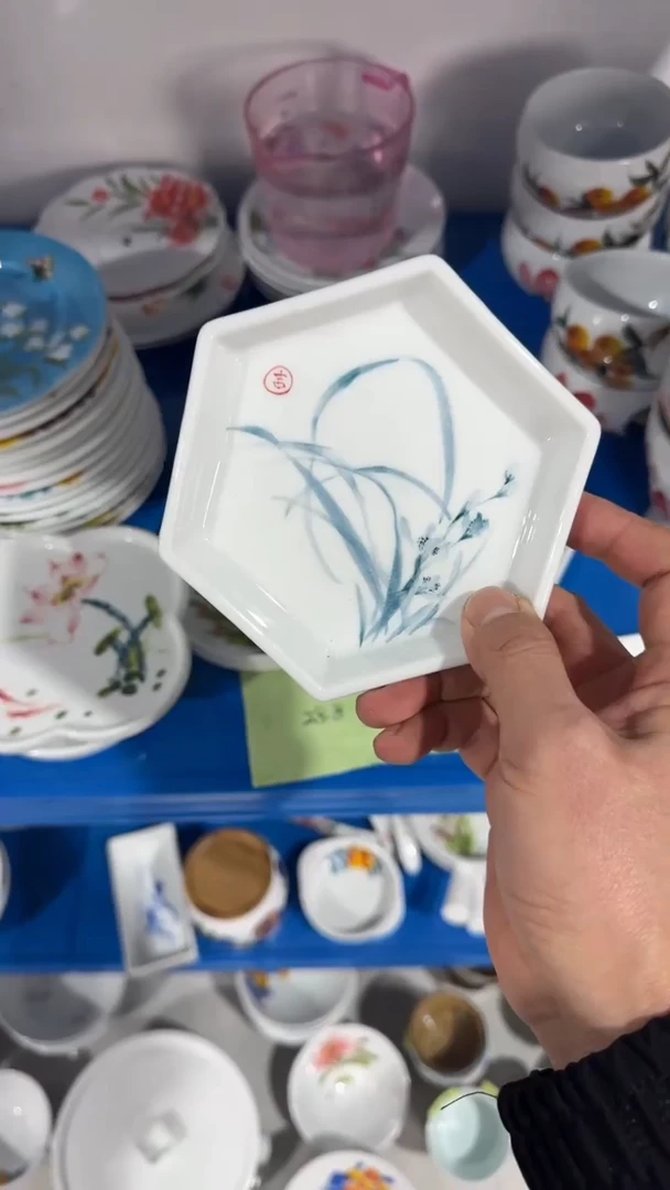 摆件陶瓷景德镇高温瓷（零食碟）