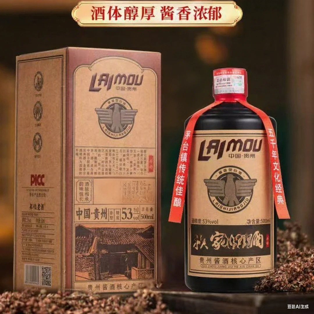 郑伯老酒赖家茅酒酱香型白酒整箱礼盒500ml-贵州原产地53%Vol