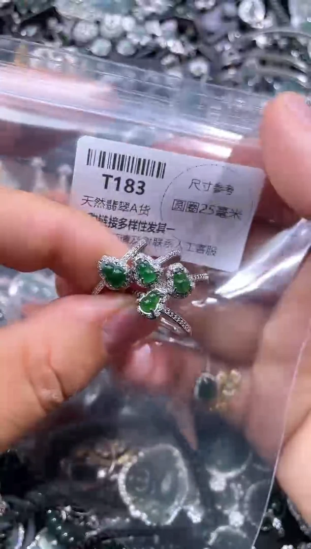 【闪购商品】翡翠颈饰未镶嵌T183戒指 多样性发其一