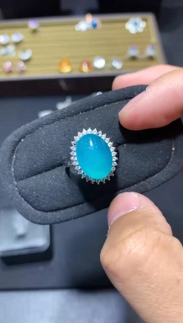 未镶嵌戒指天河石E116