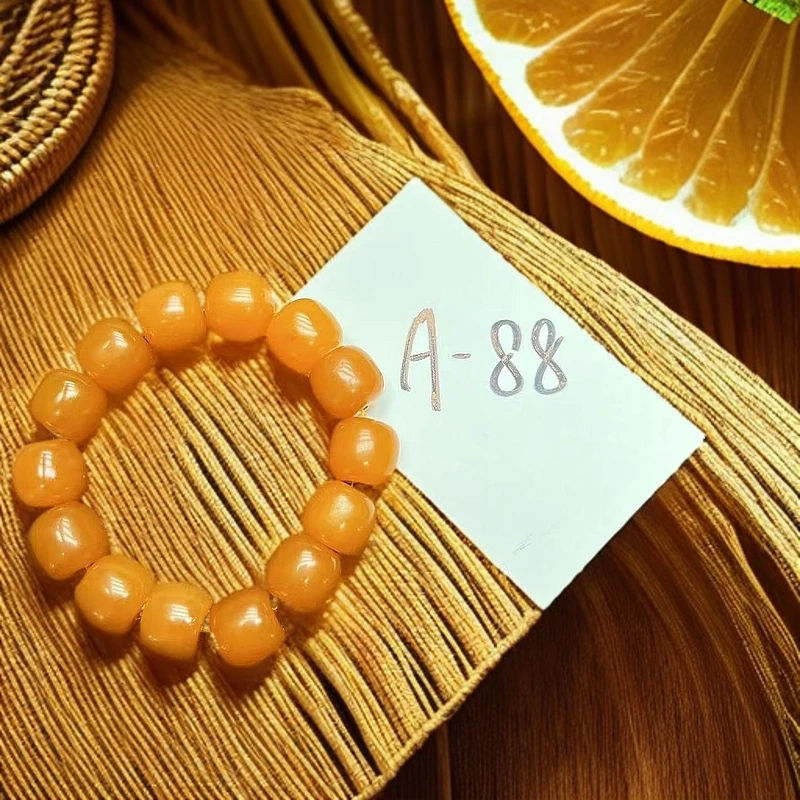 A-88【臻尚玉品】新年宠粉福利款橙心橙意老型珠手串随机发一