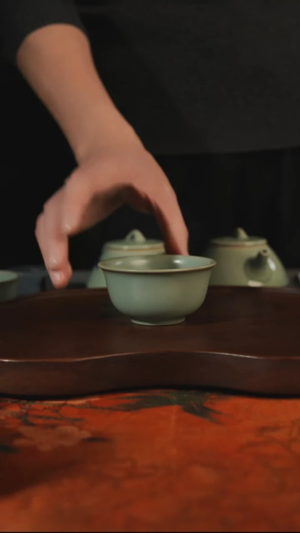 杯子瓷汝州原产地原矿仿古老釉q