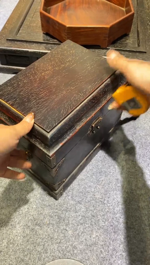 木紫檀拆件雕刻板以直播间实物为准微瑕老物件