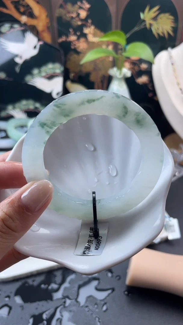 未镶嵌手镯定制翡翠27号叮当镯 52-60圈