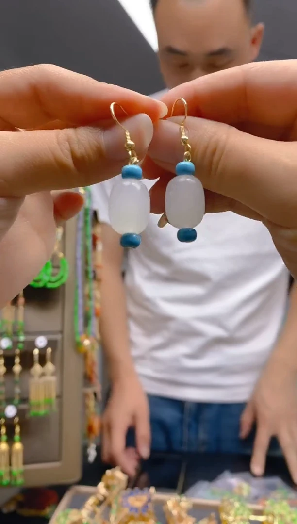 【闪购商品】玛瑙/玉髓耳饰合金062玛瑙耳饰