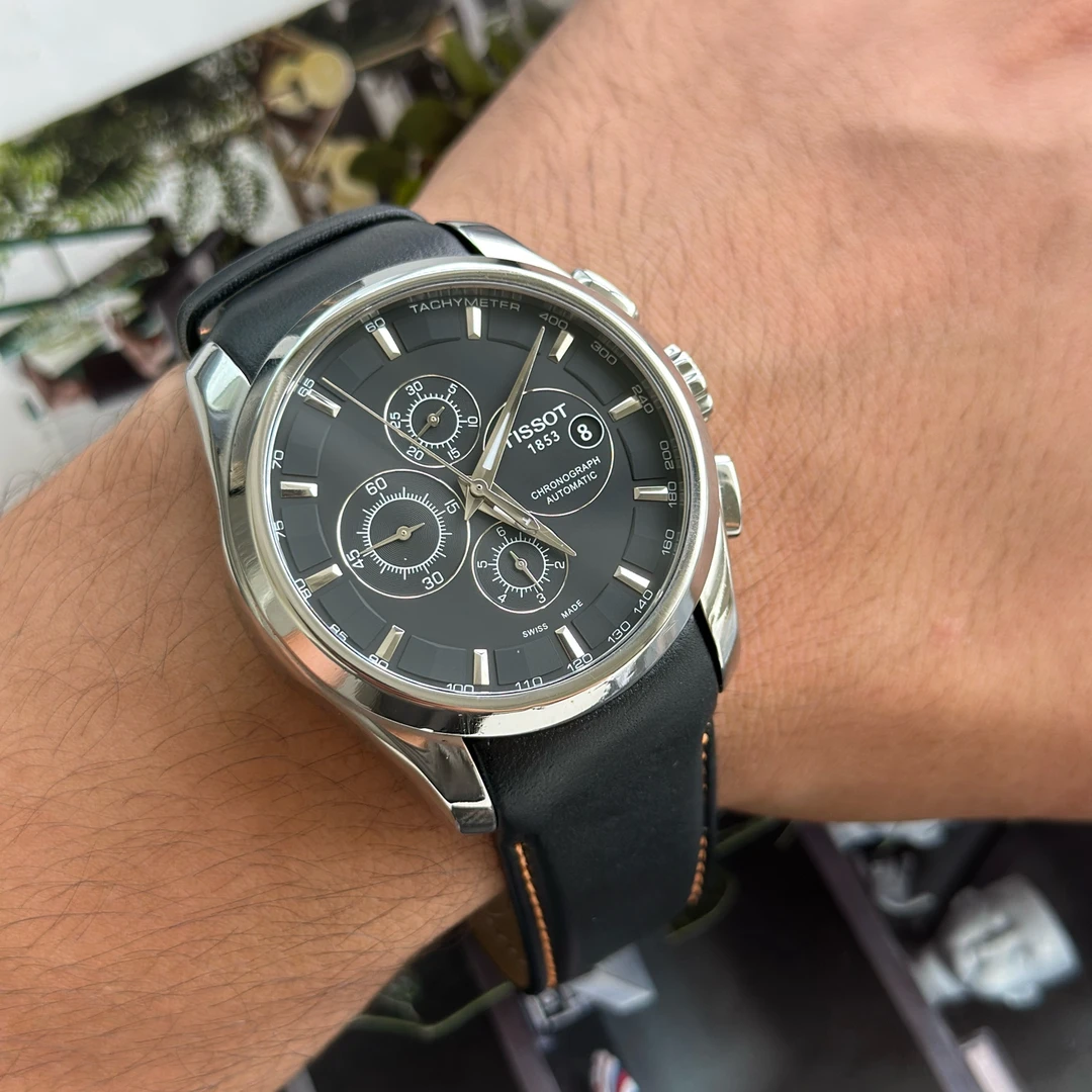 95新 Tissot/天梭 经典 自动机械 精钢 43毫米 专柜价7000