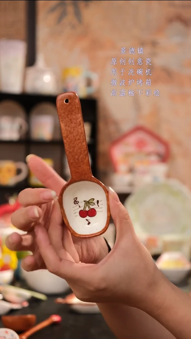 摆件景德镇手工手绘设计师款