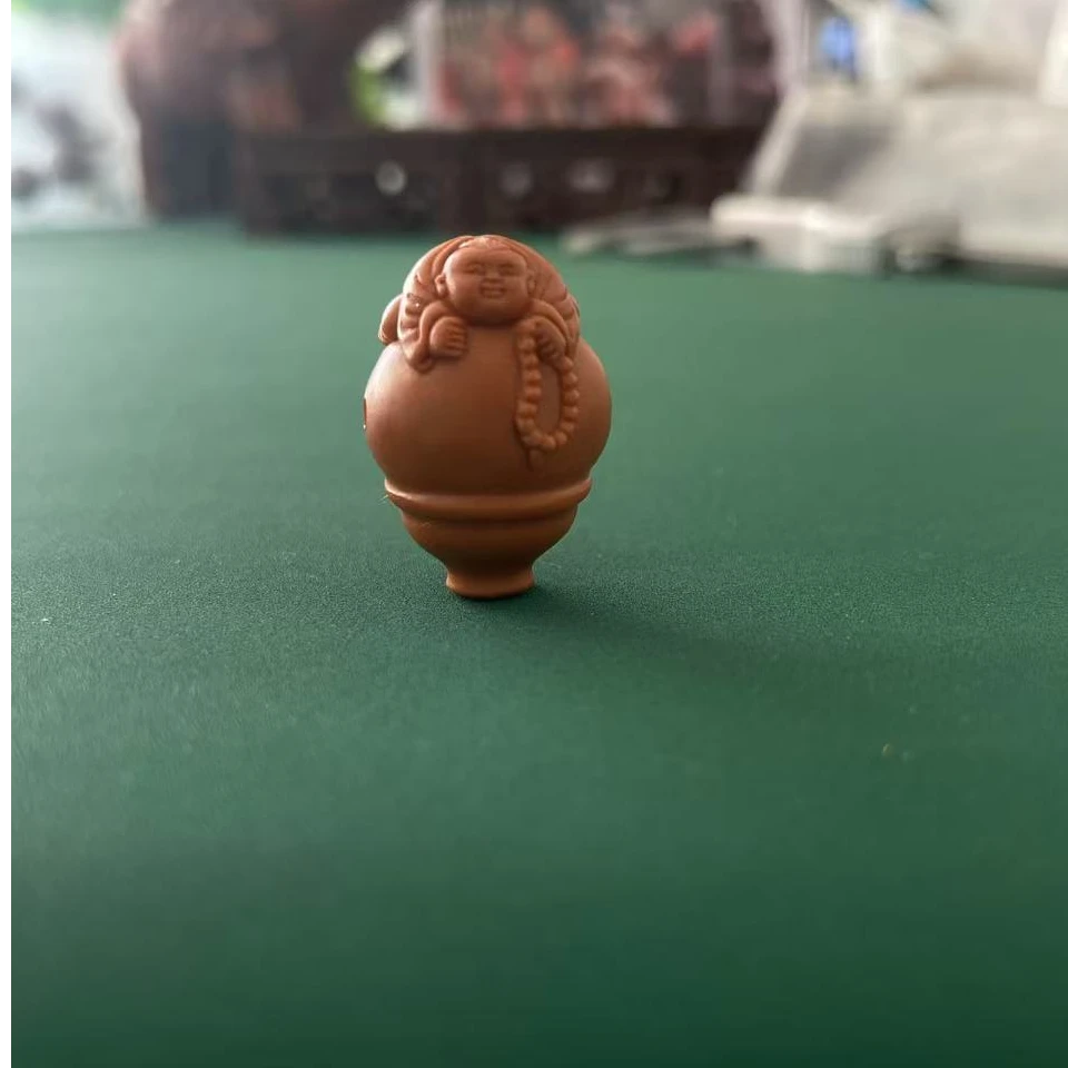 橄榄核核雕油核童子三通