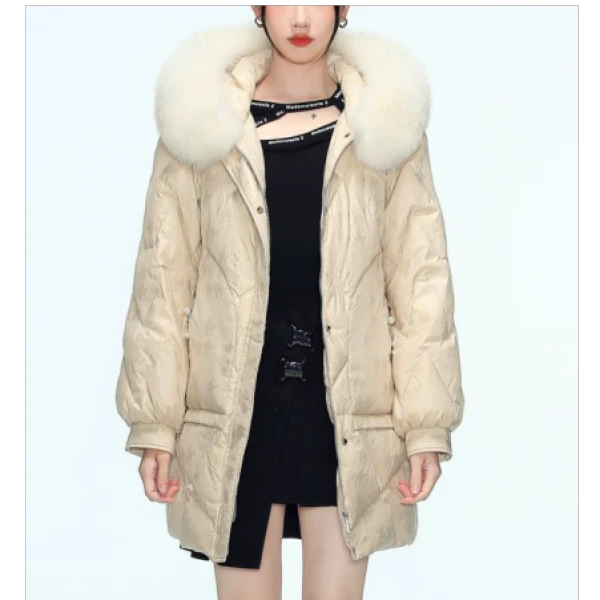 羽绒服女中长款宽松阔版保暖羽绒服BSD001A80962