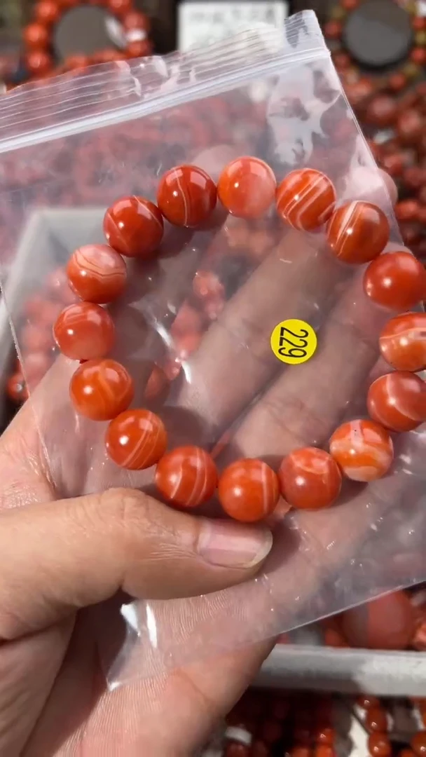 南红玛瑙手串未镶嵌13