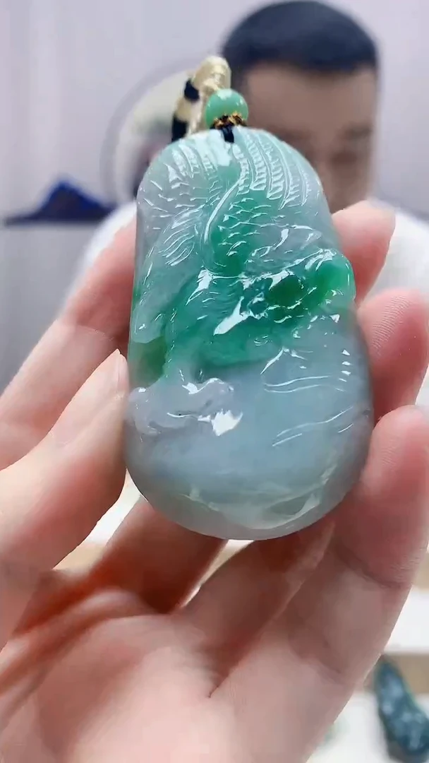 未镶嵌定制翡翠4898zm-毛货挂件22