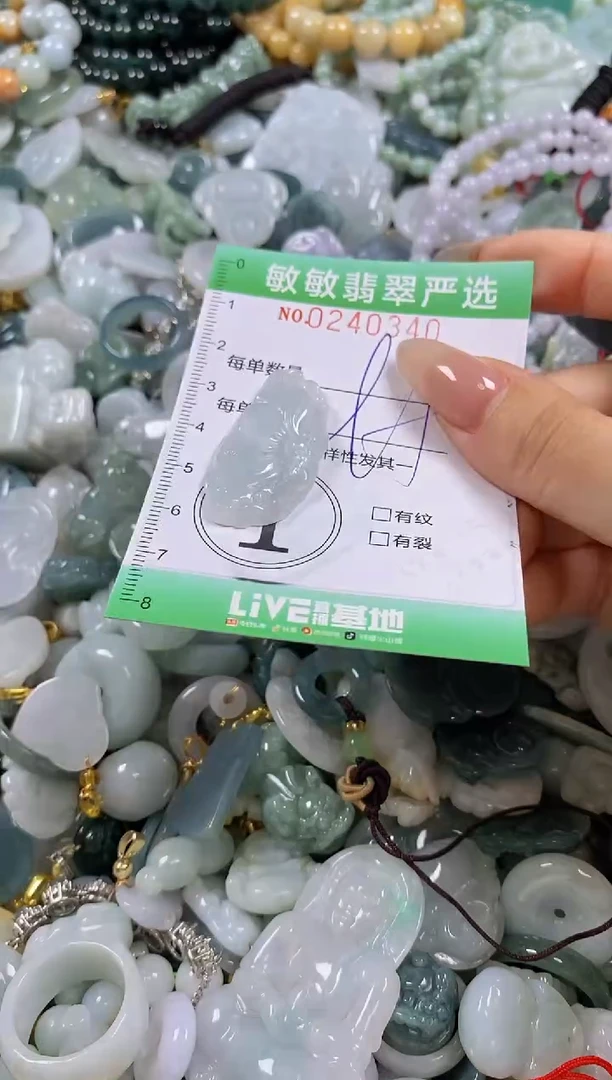 翡翠未镶嵌颈饰闪购0240340